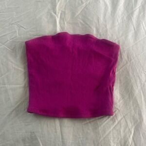Garage Women's Pink and Purple Crop-top